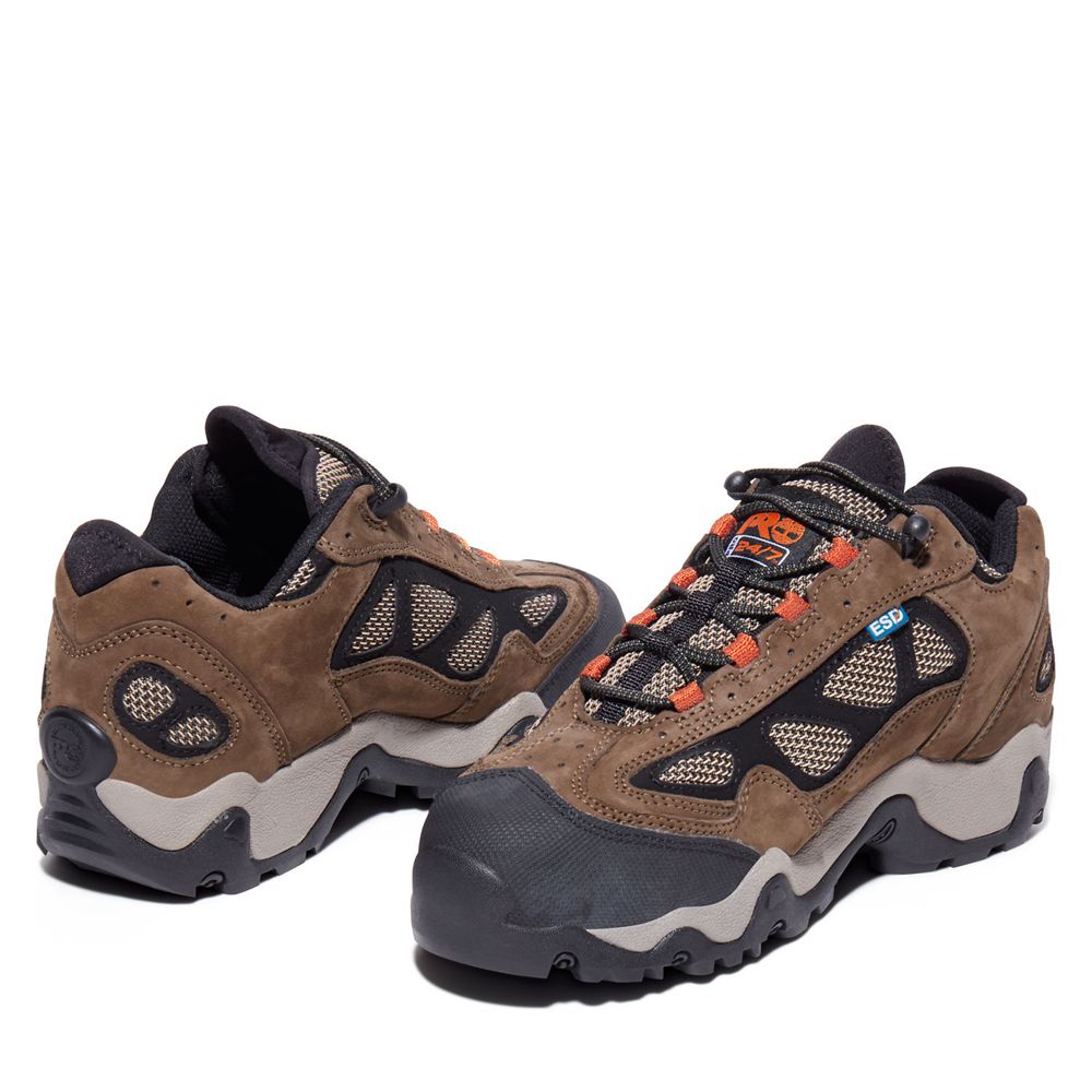 Calçado de Segurança Feminino - Timberland Pro® Gorge Mid Esd Steel Toe Boots - STLIE7108 - Marrom/P